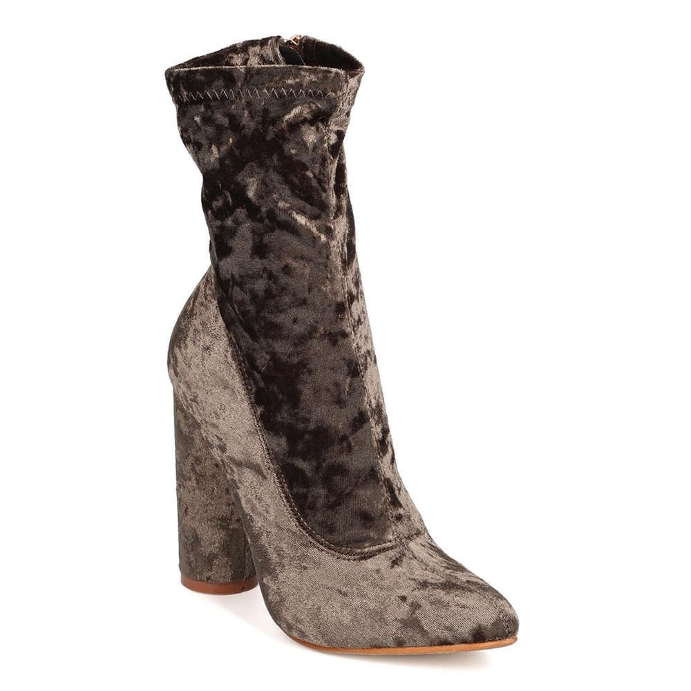 Cape Robbin Velvet Mid-Calf Boots Womens 5.5